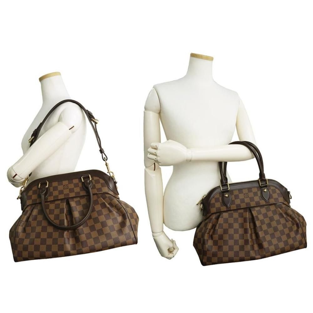 Louis Vuitton Trevi PM 2 Way Diagonal Shoulder Handbag Damier Brown - Picture 7 of 11